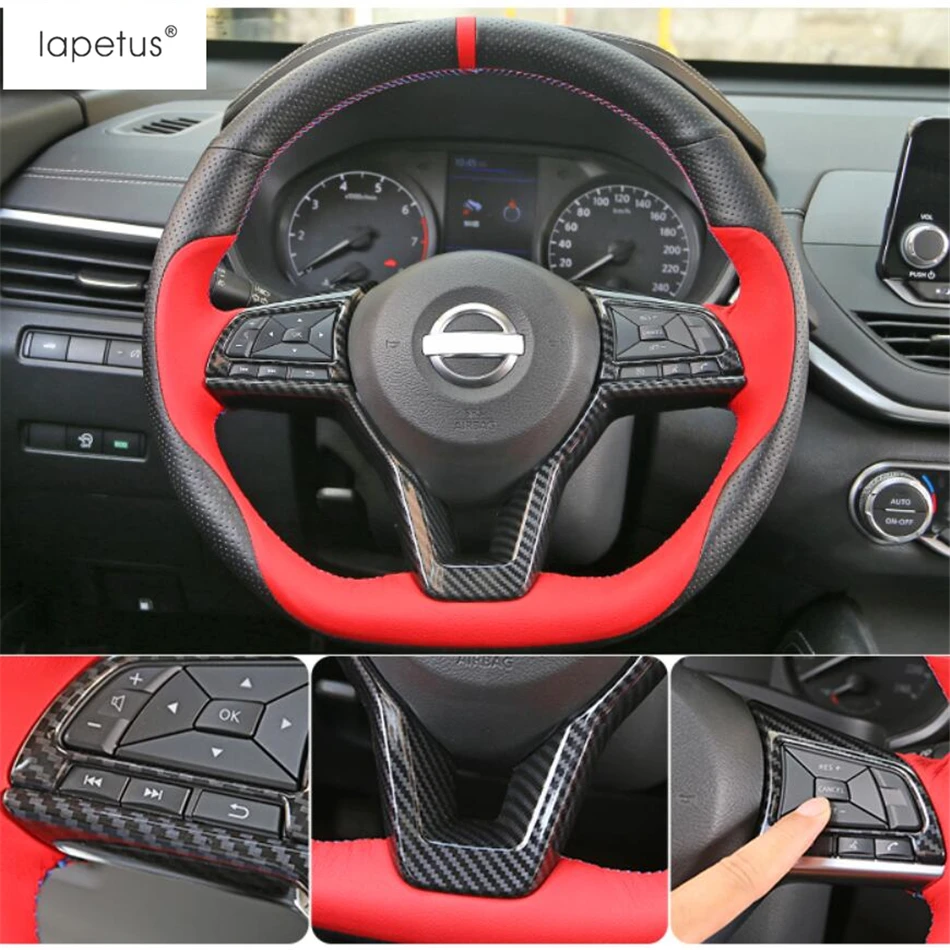 Аксессуары Lapetus Подходит для Nissan Altima/Teana ABS Авто Руль украшения крышка отделка/углеродного волокна вид