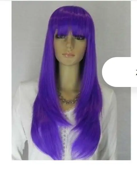 Zhaoxia++ 01481@ Q8++ Модный Фиолетовый парик Liu Haichang прямой парик COS