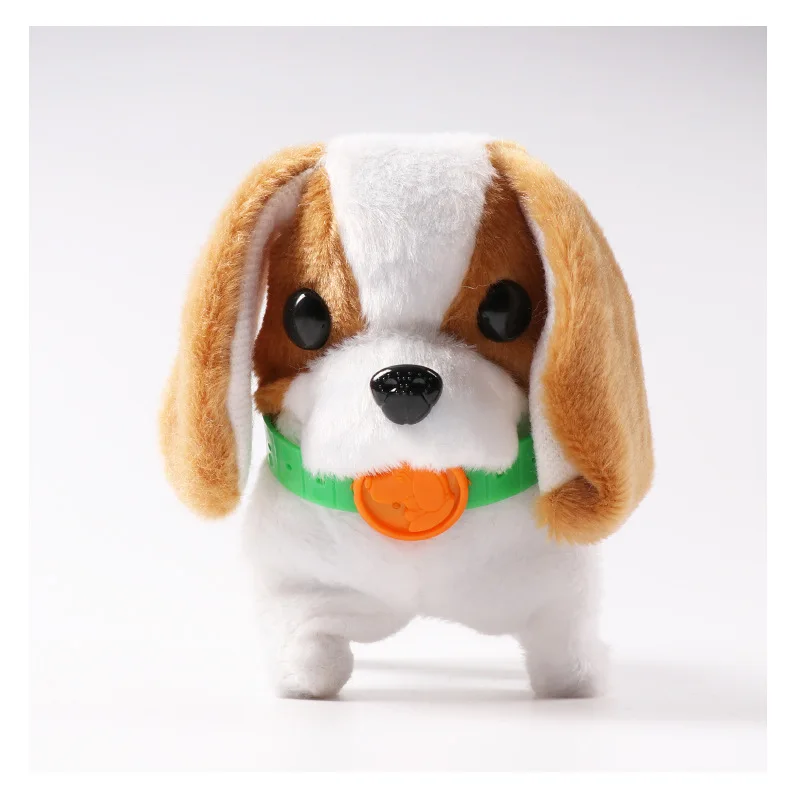 Hot Sales Electric Forward Backward Will Call Dog 2-Color Cute Strange New Creative Plush Toys Stall