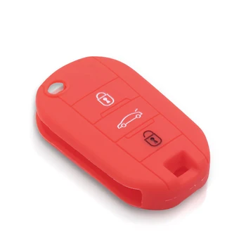 Cover chiave telecomando per Peugeot 3008 208 308 RCZ 508 408 2008 407 307 4008 - KEYYOU Cassa Chiave Dell automobile In Silicone Protetto Cove Pelle Per Peugeot 3008 208 308