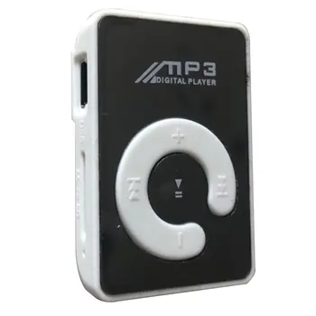 

Portable Mini Mirror Clip MP3 Player Music Media Support Micro SD TF Card Fashion Hifi MP3 for Outdoor Sports