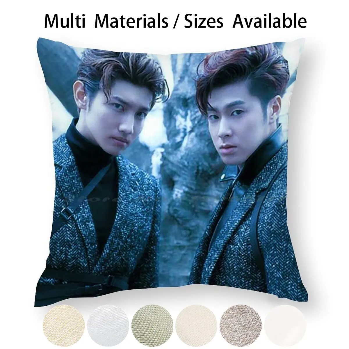 Tvxq Pillow Case Throw Cover Cotton Linen Flax Idol Singer Kpop Band Group Creative Trending Vintage Gift Small Big | Дом и сад