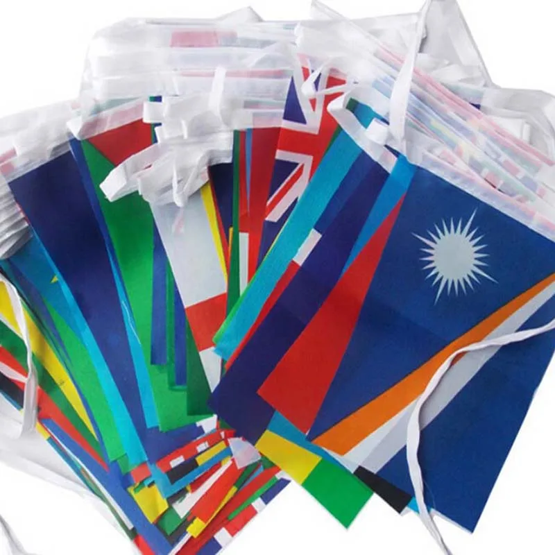 1 Set Different Countries Hanging Flag / Banner Office & Bar Hotel Home Decoration Activity Wk International World | Дом и сад