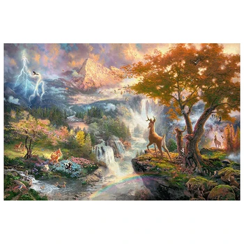 

DIY Diamond Painting bambi forest nature cross stitch Full Square Round Diamond Embroidery Rhinestones Mosaic Decor