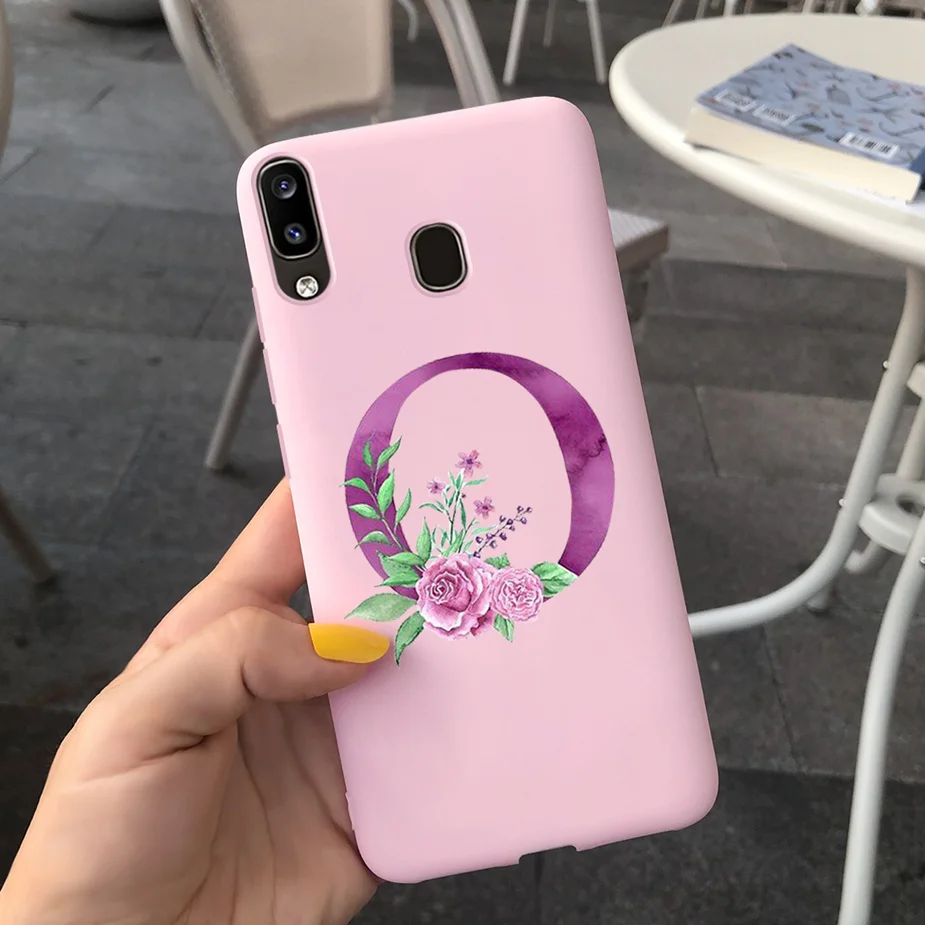 Cute Silicone Alphabet Design Phone Case - Soft Protective Bumper Cover