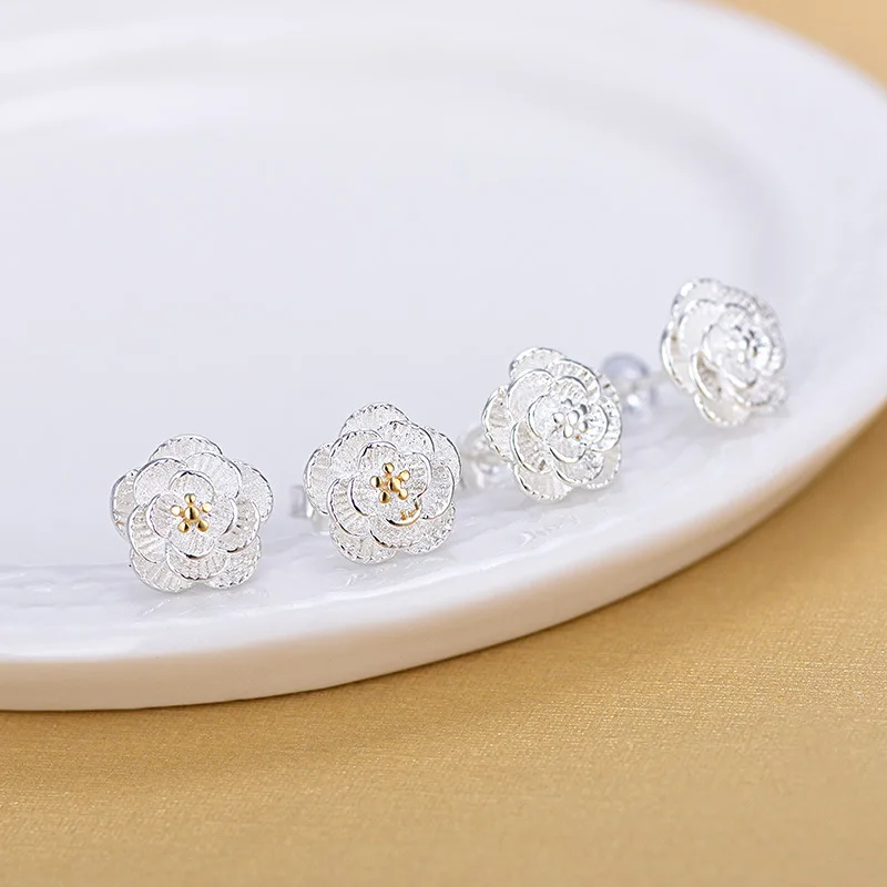 Fashion-Women-Layer-Rose-Flower-925-Sterling-Silver-Stud-Earrings-For-Birthday-Jewelry-Gifts (3)