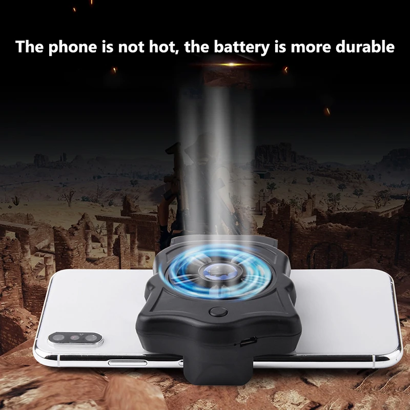  Portable Mobile Phone Cooler Fan Holder Cooling Pad for IPhone Samsung Smartphone Game Pubg Gaming 