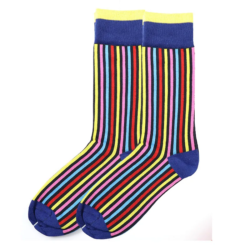 colorful stripe socks vertical