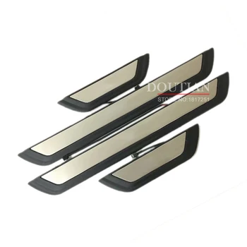 

Car Styling For 2019 2018 2017 Mazda cx5 cx-5 led light Door Sill Scuff Plate Stainless Steel Accessories