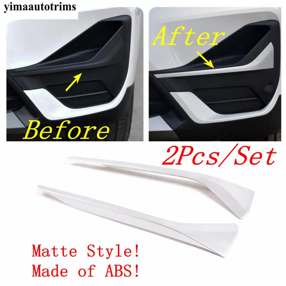 2 Pcs Für BMW Neue X1 F48 2020-2021 ABS Chrom Front Nebel Lampe Streifen  Trim Auto Zubehör - AliExpress