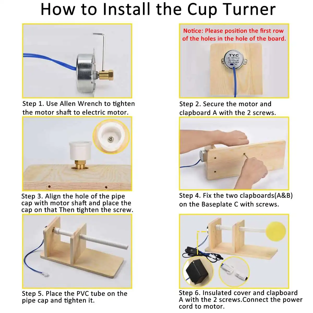 Cup Turner Cuptisserie токарная машина для ремесел Тумблер для спиннера Набор для изготовления чашки DIY Железный ротатор инструменты с мотором Rotisserie