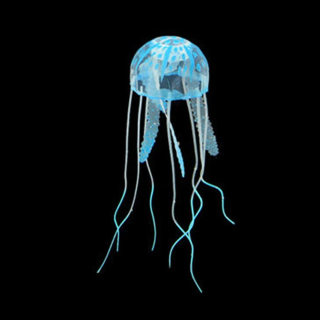 Artificial Glowing Aquarium Jellyfish Ornament Decor Glowing Effect Fish Tank Decoration Aquatic Pet Supplies Home Accessories 5