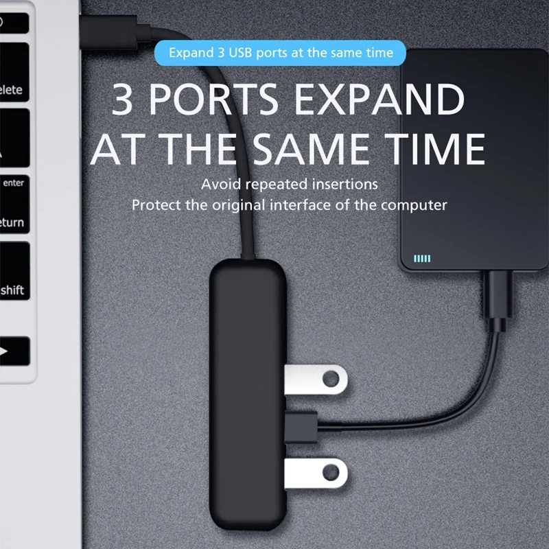 Q32 Usb C концентратор, 5-в-1 Тип C концентратор, с 3 портами(стандарт 3,0 Порты, Usb-C Мощность доставки, Портативный для Mac Pro и Другое Тип C ноутбуки