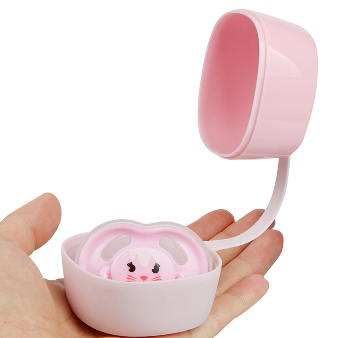 Portable Baby Infant Kids Pacifier Nipple storage Case Holder Travel Storage Box wide PP pacifier box for Children