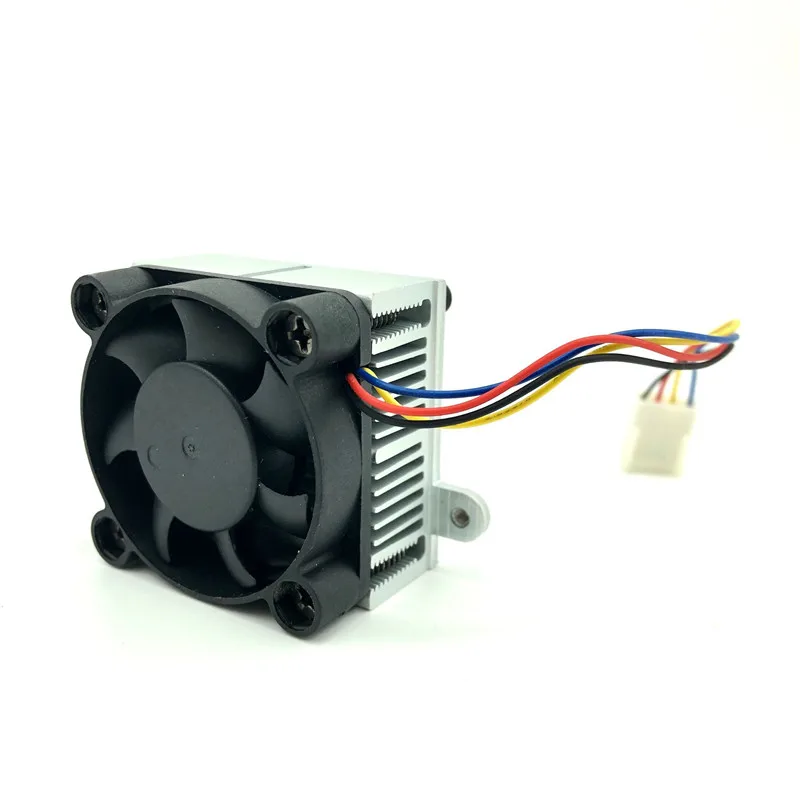 JIESAMMY 4CM Fan 12V with Aluminum Heatsink 40x40x10 MINI Cooler TWOBall bearing 40mm PWM Cooling radiator | Компьютеры и офис