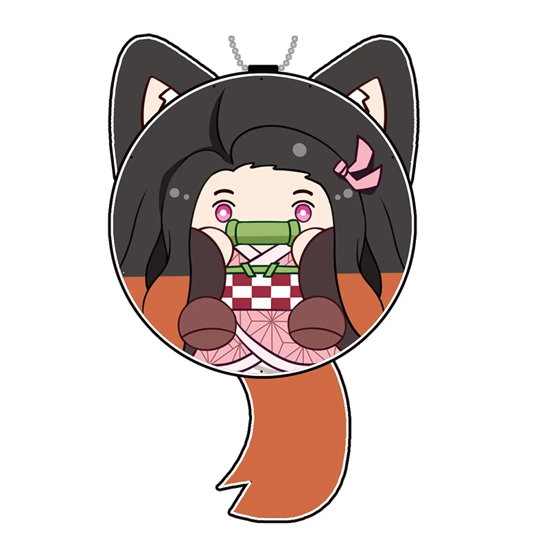 Kimetsu no Yaiba Kamado Demon Slayer Tanjirou Kamado Nezuko Косплей плюшевая игрушка кукла брелок сумка брелок держатель кулон подарок - Цвет: 2