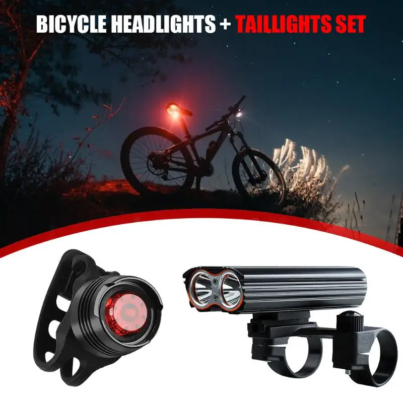USB LED Rechargeable Bycicle Light Headlamp Headlight Bike Lamp Torch 4 Mode