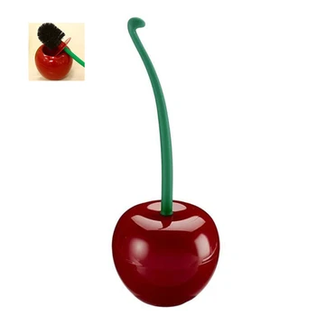 

Cherry Toilet Closestool Brush Creative Fruit Shape Lavatory Brush and Holder Toilet Cleaning Tool