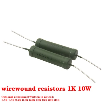 

10PCS RX21-10W 1KRJ 10R 5% 1K Ceramic wound resistor 10W wirewound resistors 1KJ