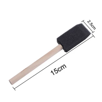 

20Pcs Foam Brush Sponge Plastic Handle Brushes Painting Drawing Tool Art Crafts