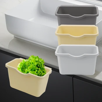 

Cabinet Door Rear Hanging Trash Shelf Multifunction Can Holder Hanging Mini Trash Trash Bag Plastic