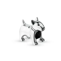 New Fit Original European Bracelets 925 Sterling Silver Cut Animal Bull Terrier Charms Beads Personalized Jewelry Making Gifts 1