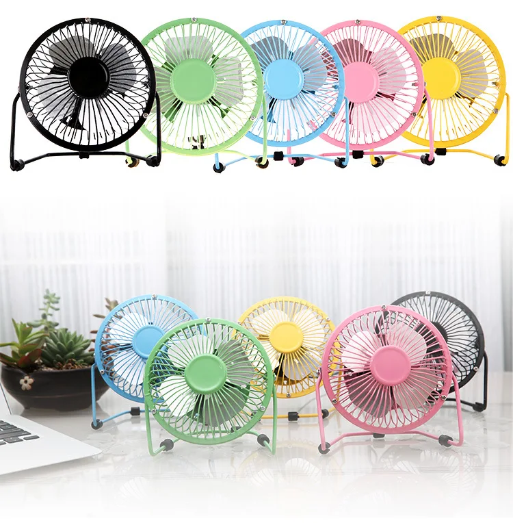 

Creative 4-Inch USB Electric Fan Mini Aluminum Leaf USB Small Fan Iron Art Fan Manufacturers Direct Selling