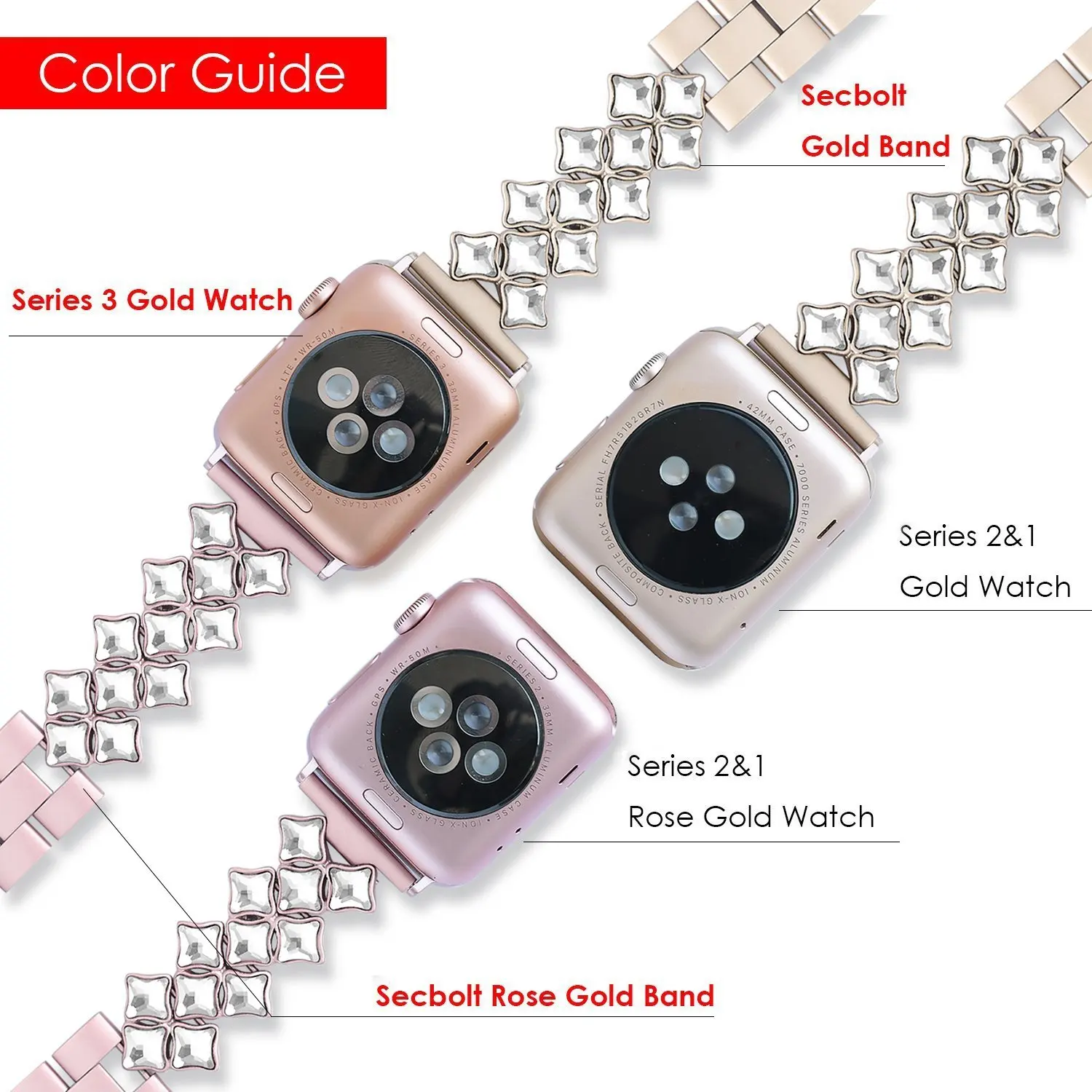 Для Apple Watch band 40 мм 44 мм 38 мм 42 мм Женский алмазный обруч для Apple Watch series 5 4 3 2 браслет для iwatch ремешок из нержавеющей стали