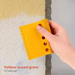 Новые 5 отверстий стены тиснение роликовые кисти мягкая резина имитация деревянного зерна живопись ролики для домашнего офиса украшения