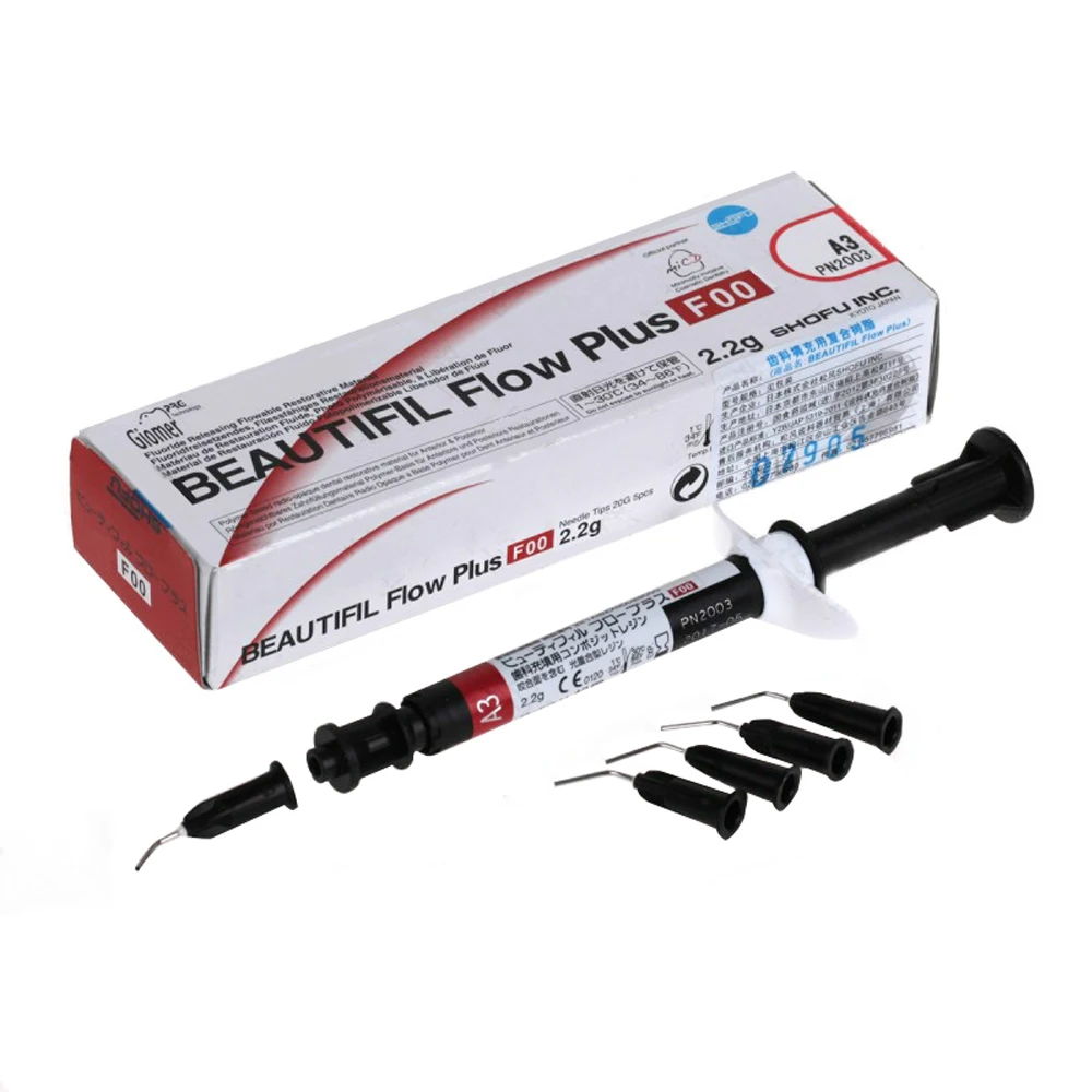 Shofu Beautiful Composite Resin Beautifil Flow Plus A3 Dental Restoration Material Products Base