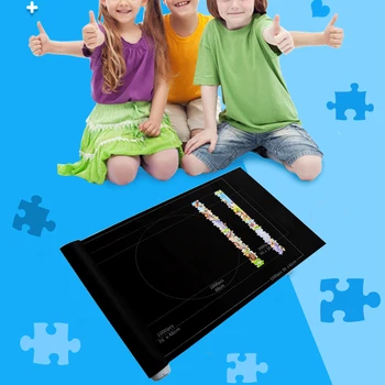 

Storage Floor Hold 1500 Pieces Storage Accessories 26x46 Inch Saver Playmat Large Home Blanket Solid Jigsaw Felt Mat Roll Up