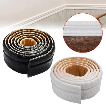 

230cm Self Adhesive Waist Line 3D Printed Waterproof Sticker Edge Wallpaper Borders For Home Kitchen DIY Decor Wall 3 Colors