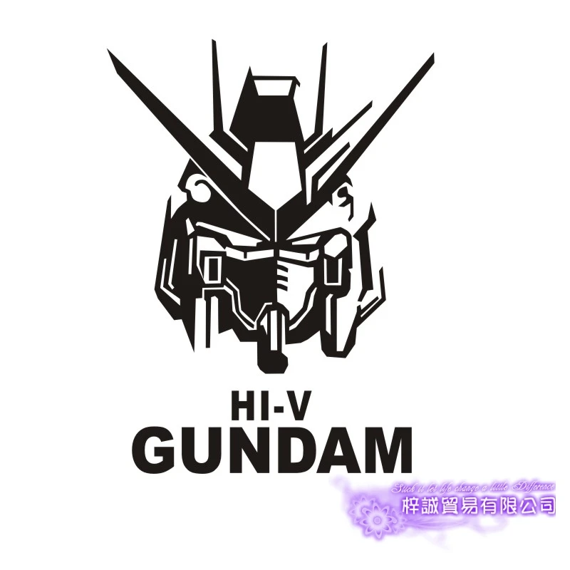 Pegatina GUNDAM Sticker Anime Cartoon Car Decal Sticker Hi-V Vinyl Wall Stickers  Decor Home Decoration