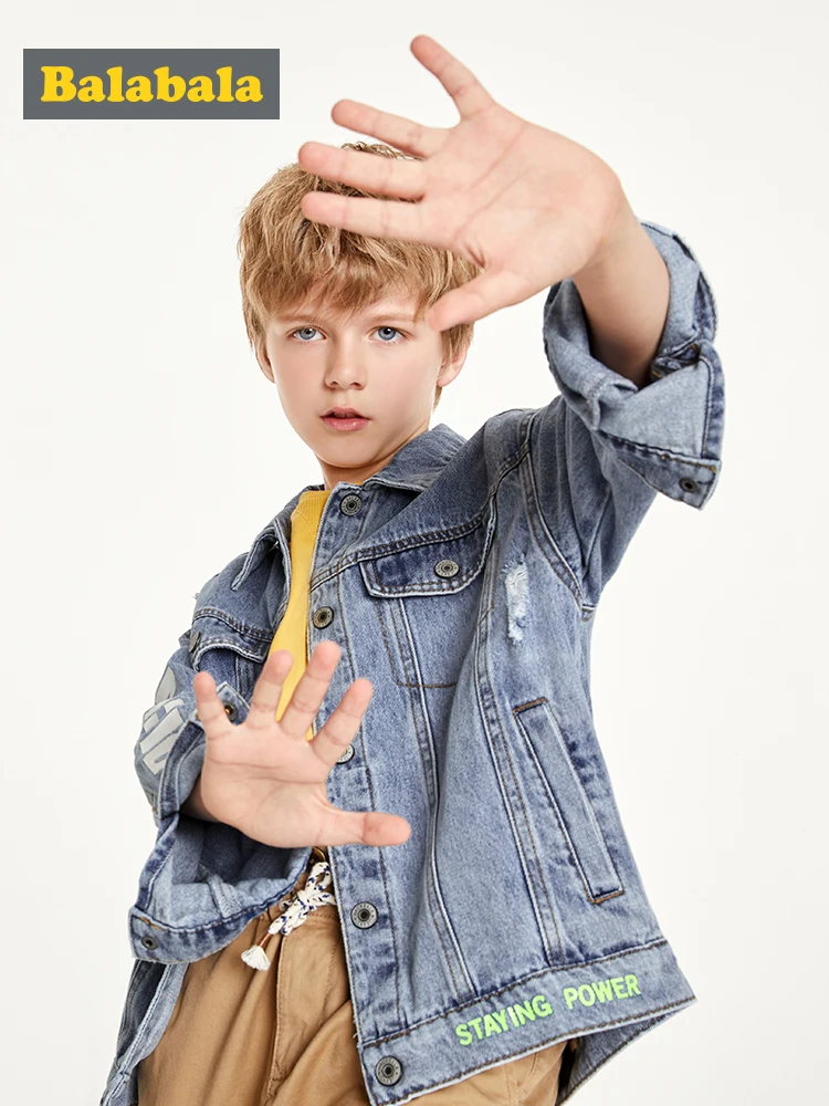 

Balabala Children Outerwear Warm Coat Kids 2019 Clothes Windproof Baby Boys Jackets For 3-12Y Autumn Spring