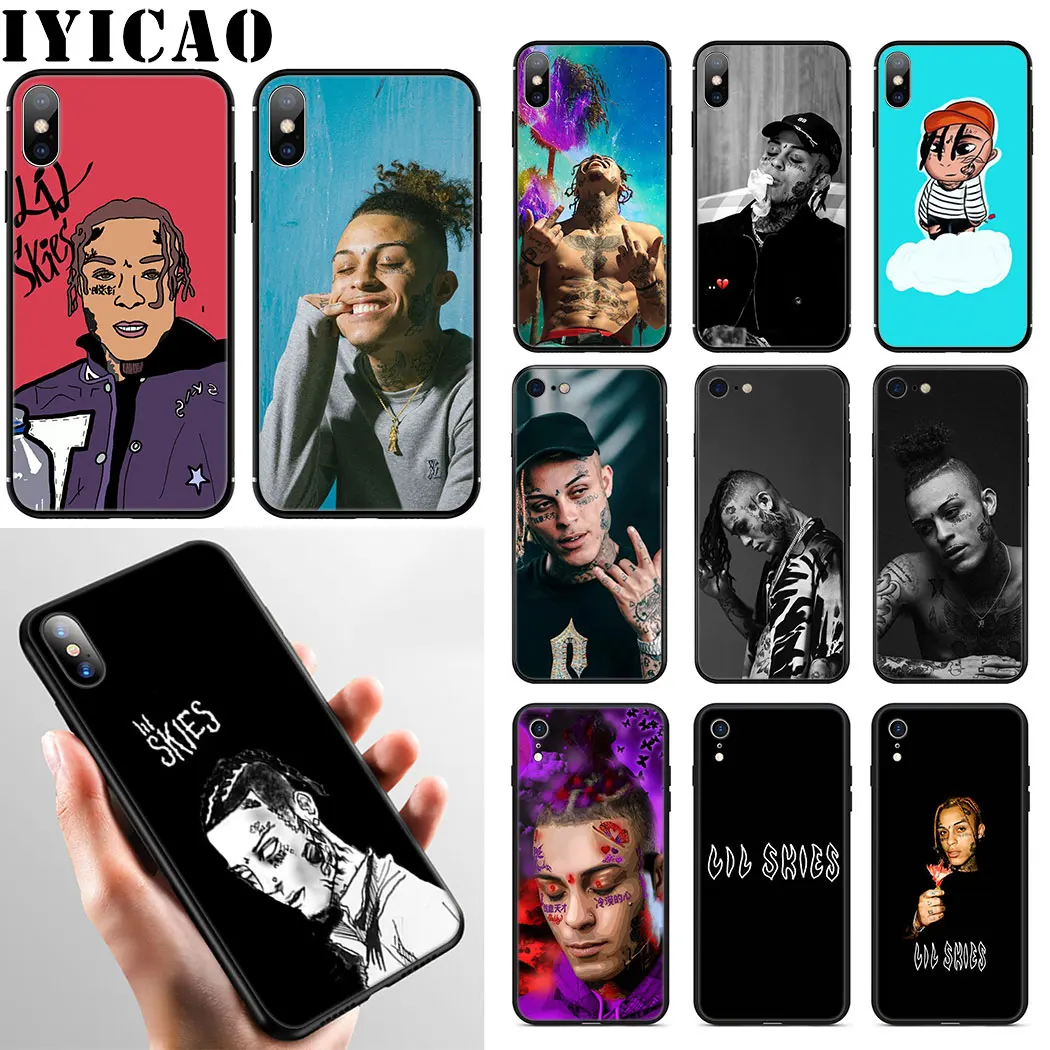 Чехол для телефона Lil Skies мягкий силиконовый чехол iPhone 11 Pro Max XR X XS 6 6S 7 8 Plus 5 и SE |
