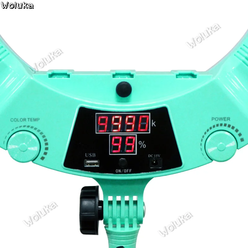 AX-480DII Bluetooth APP control био-цветная кольцевая лампа 2800 K-9900 K цифровой дисплей 1" 240 шт светодиодный кольцевой светильник светодиодный светильник CD50 T03 SS1