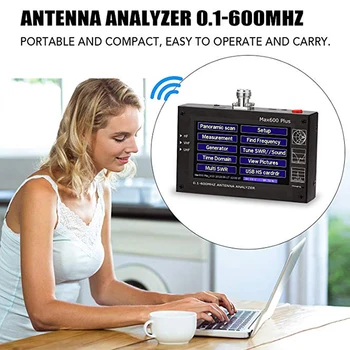 

Analyzer Max600 Plus HF / VHF / UHF Antenna 0.1-600 mhz com / 4.3 "tft lcd vs Mini 600 Touch Screen Hot Sale