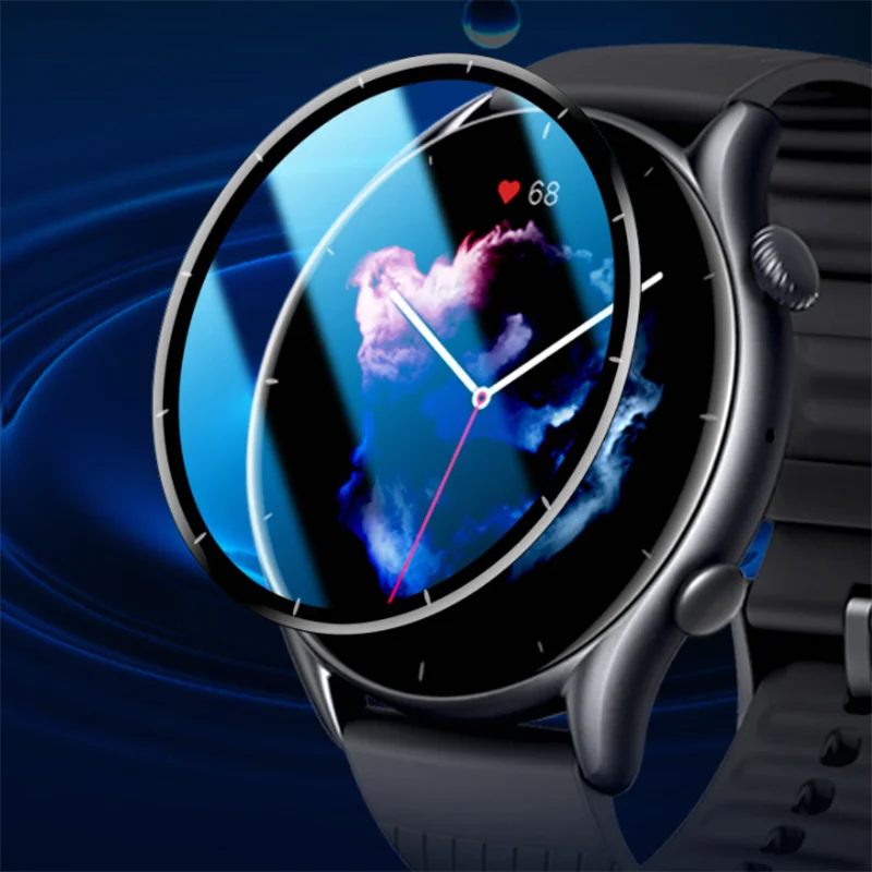 

Защитная плёнка с закругленными краями для часов Amazfit GTR 3/3pro/2/2e GTR3 Pro GTR2 GTR2e