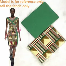 Африканская мода стиль воск ткань для женщин платье 4 ярдов kente восковая ткань для женского платья