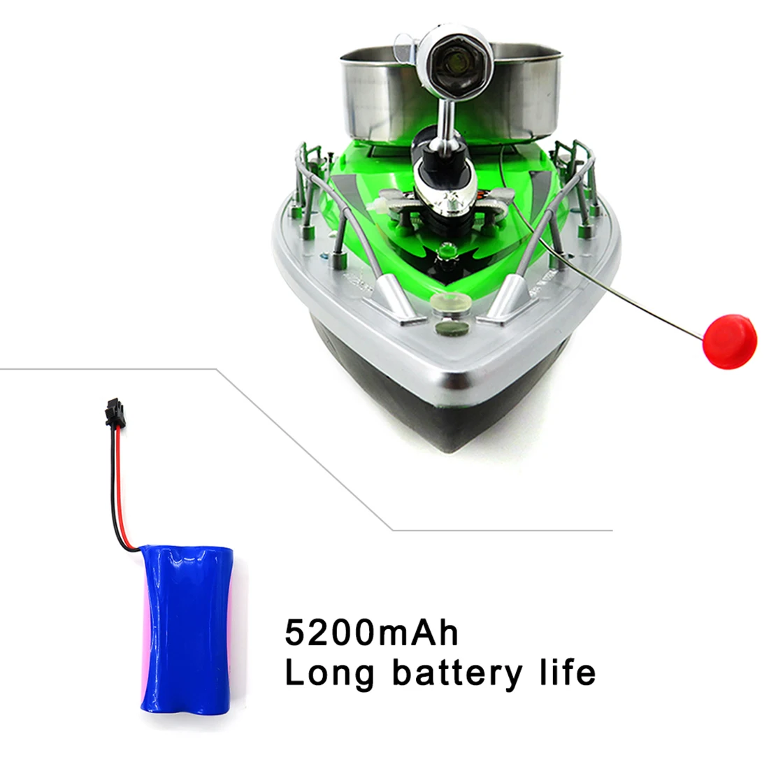

Hot Flytec 2011 - 3 RC Boat Intelligent Wireless Electric Fishing Bait Remote Control Fish Ship Searchlight Toys