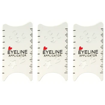 

Cat Eye & Smokey Eye Makeup Eyeliner Models Template Top Bottom Eyeliner Card for Eye Auxiliary Tools Eyebrows Stencils