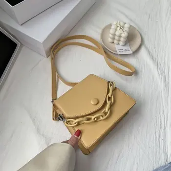 

2020 Summer Lady Shoulder Messenger Bags Female Luxury Handbags Chain Design PU Leather Crossbody Small Bags For Women