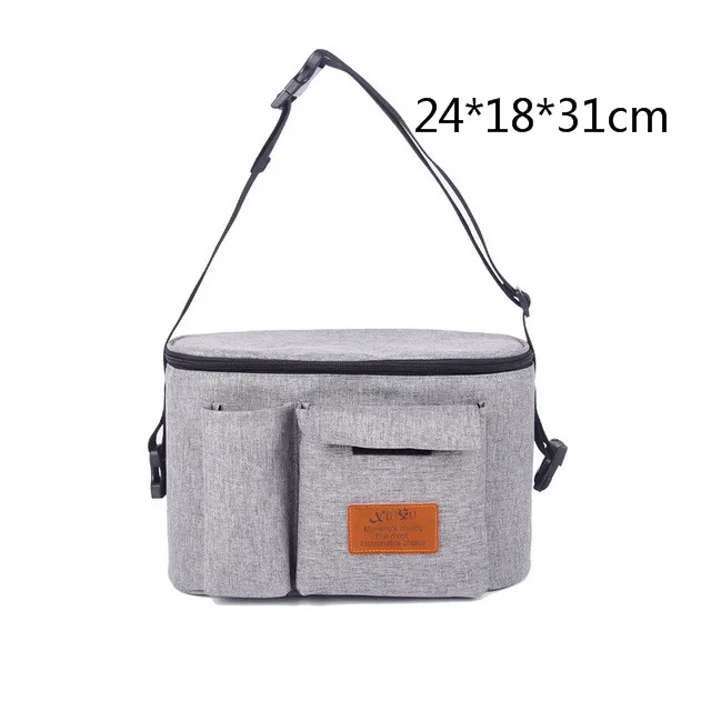 Модная сумка для подгузников для мам, Большая вместительная сумка для подгузников, водонепроницаемая сумка с теплоизоляцией для путешествий, дизайнерская сумка для детских колясок - Цвет: 10