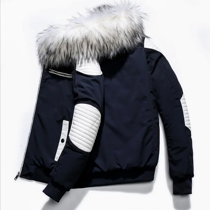 

Men Winter Slim Down Jackets Hooded Casual Winter Coats New Male Outwear Warm Parkas Winter Down Jackets