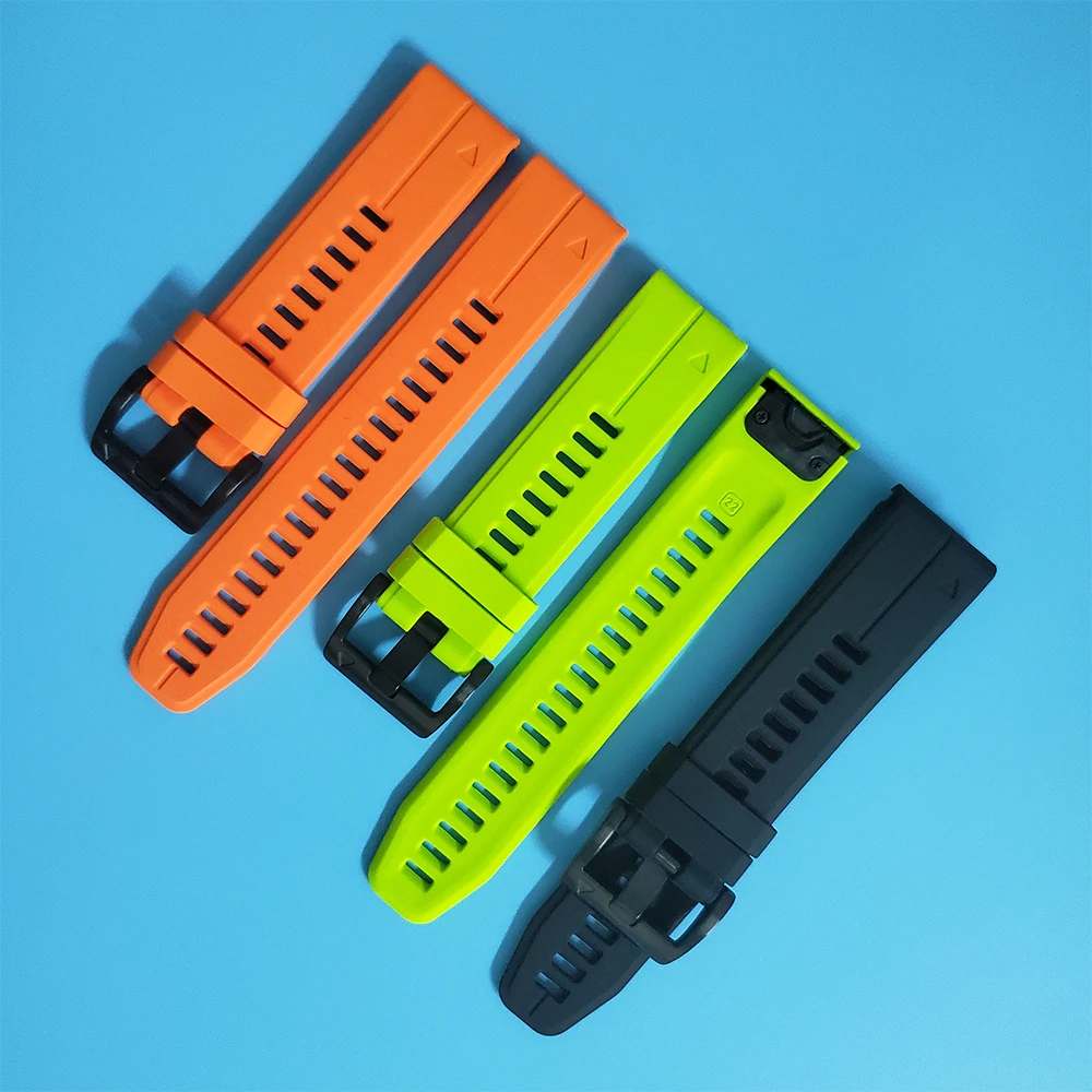 

For 7 47mm 7X 51mm/6 6X Pro 5X Plus/Epix/Descent G1 SolarQuick Release Silicone Strap /Mk2i Mk2 Watch Band Bracelet