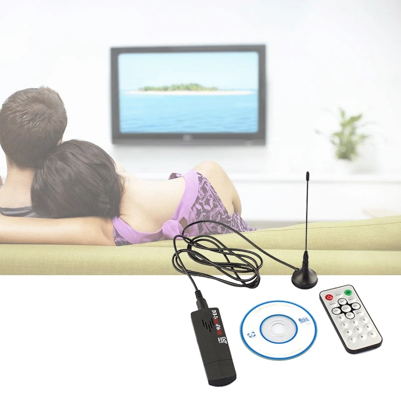 NEW-USB2.0 RTL2832U+ R820T DVB-T SDR+ DAB+ FM Dongle Stick цифровой ТВ SDR приемник
