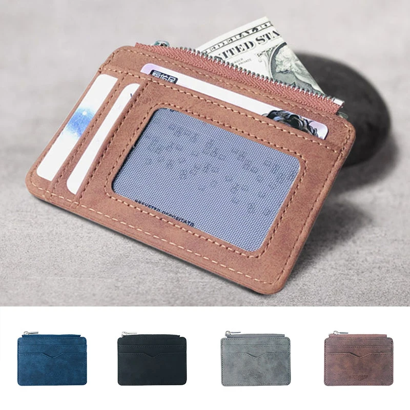 

Credit Card Cover Frosted Retro Coin Purse Card Holder Card Bag ID Card Holder Slim