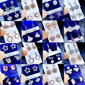 

30 Paris/lot fashion classical mix random style alloy women earring lot jewelry wholesale 200731-33