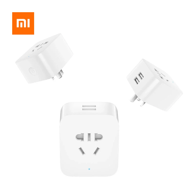Новые оригинальные xiaomi mi Цзя умная розетка Обновление версии с 2 USB интерфейс