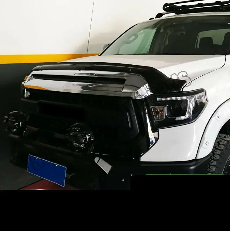 Модификация автомобиля автомобильные аксессуары передняя защита от насекомых капот дефлектор защита капота протектор для Toyota Tundra